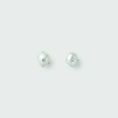 Irregular Polkadots Earrings, White (OR059)