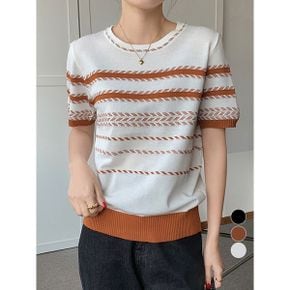 ATMARK 로드패턴라운드니트 AE63KN025G_P423401147