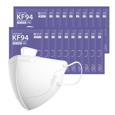 에버퓨어 새부리형 마스크(KF94)(화이트/특대형) 100입