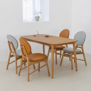 헤닝 오드리 원목 식탁 식탁세트 4인용 의자형(1400식탁+의자4개)