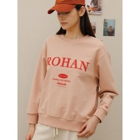 Charlesderohan embroidery sweat shirt - Pink