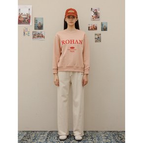 Charlesderohan embroidery sweat shirt - Pink