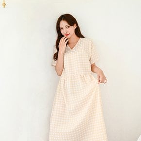 / 롱 원피스 잠옷 데일리 파자마 여름 홈웨어