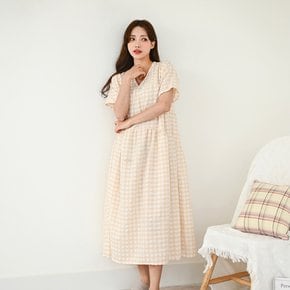 / 롱 원피스 잠옷 데일리 파자마 여름 홈웨어