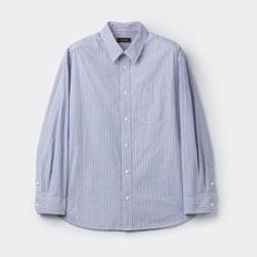 블루 오버핏 슬릿 카라 셔츠 CWSAW25151BUX