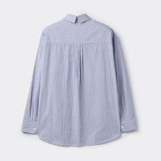 블루 오버핏 슬릿 카라 셔츠 CWSAW25151BUX