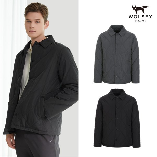 남성 간절기 퀼팅 점퍼