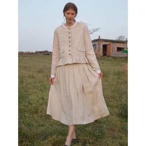 Eve Pintuck Long Skirt