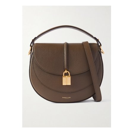 DEMELLIER 드멜리어 시에나 새들 스몰 텍스처 가죽 숄더 백 밀리터리 그린 1647597357778878