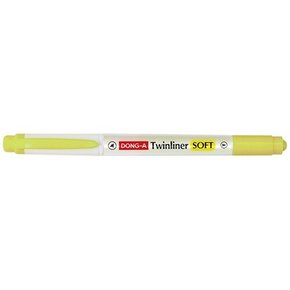 트윈라이너 소프트 형광펜 노랑 1자루 동아연필