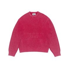 SPRAY WASHING OVERSIZE KNIT PINK 스프레이워싱 니트 핑크