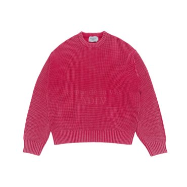 아크메드라비 SPRAY WASHING OVERSIZE KNIT PINK 스프레이워싱 니트 핑크