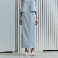 르제로 스티치 롱 스커트 / 블루 (LMMFRR354)