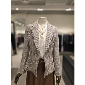 [파주점] 컬러 믹스 펄 체크 재킷 JPAA0JK352