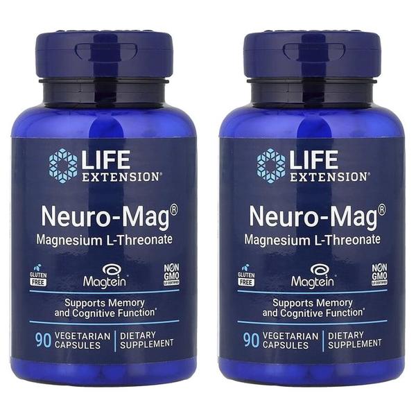 해외직구 Life Extension 라이프익스텐션 뉴로맥 마그네슘 L-트레온산 베지캡슐 90정 2개