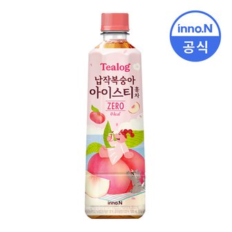  티로그 납작복숭아 아이스티 홍차 500ml x 24개 / 제로칼로리 제로음료 0kcal