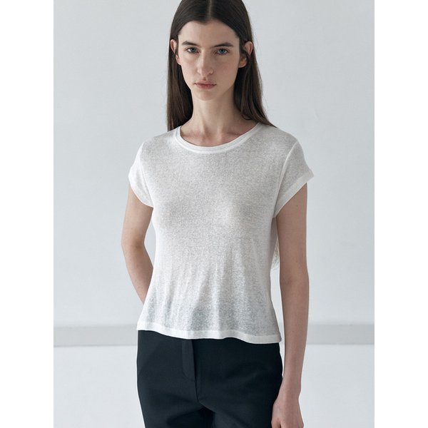cap sleeve t-shirt_ivory