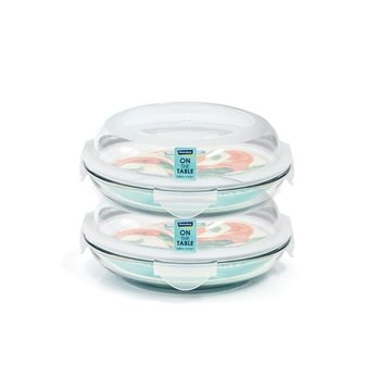  글라스락 온더테이블 원형 800ml 2조 세트