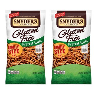  [해외직구]스나이더오브하노버 패밀리 프레젤 스틱 396g 2팩 Snyders of Hanover Pretzel 14oz