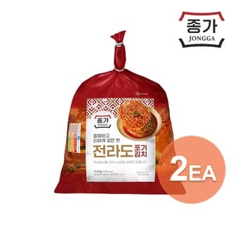 종가집 종가 전라도 포기김치 3.3kg x 2개