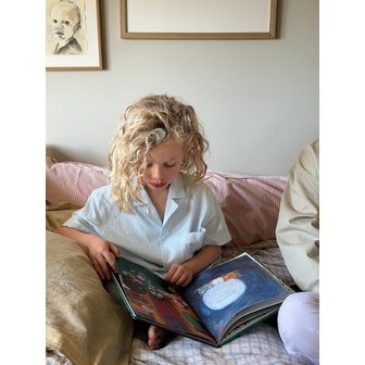 nau KIDS 시어서커 반팔 셔츠 Light Blue