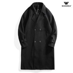 남성 여름 남성 오버핏 더블 울 하프 코트 봄 가을 WI005CT