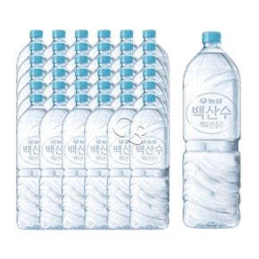 백산수 무라벨 생수 2L 36병