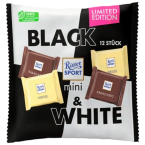 리터 스포츠 Ritter Sport 초콜릿 미니 블랙 & 화이트 200g