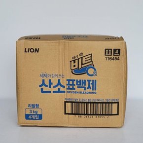 비트 O2 산소표백제 3kg 리필형 파우치 4개_WB2F11F