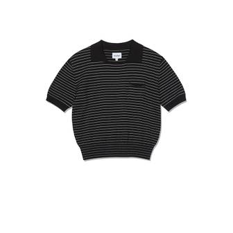 마크엠 (W) STRIPE COLLAR KNIT MIUCC80540