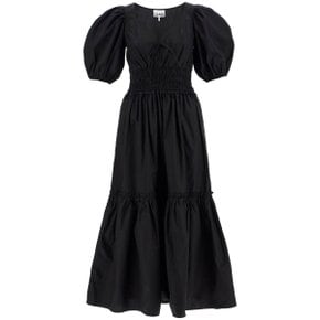 Short sleeve dress F9346 BLACK