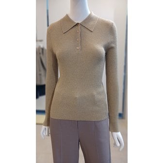 더아이잗 [여주점] [더 아이잗] 여성 울 골지 버튼 칼라 풀오버 니트(IPAM1PO781)