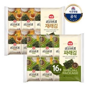 [사조대림] 해표 더고소한 식탁김 16봉 x8팩 총128봉(1box)재래김/파래김