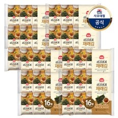 [사조대림] 해표 더고소한 식탁김 16봉 x8팩 총128봉(1box)재래김/파래김