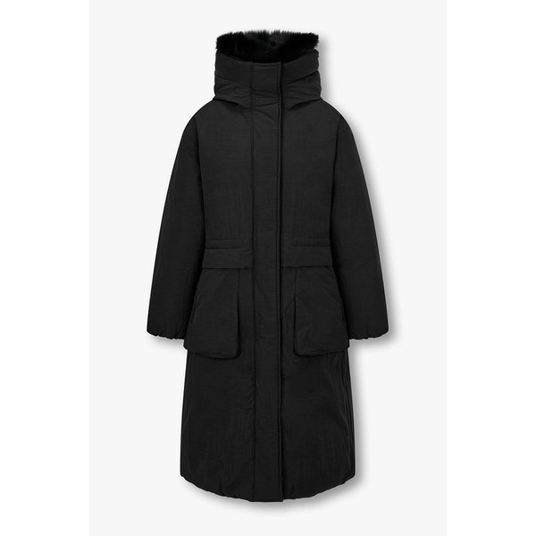 폭스 퍼 후드 다운 사파리 롱 점퍼 7155417007199