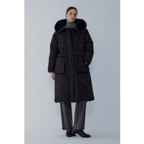 폭스 퍼 후드 다운 사파리 롱 점퍼 7155417007199