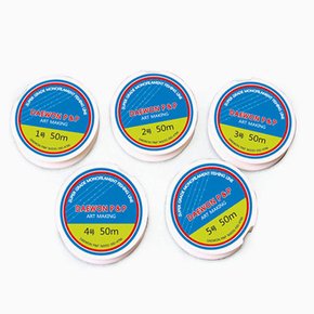 투명 낚시줄 50M 끈 비즈 공예 팔찌 목걸이 만들기 DIY 부재료 어린이 돌봄교실 미술 어린이집 교재 교구