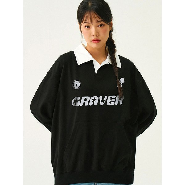 [UNISEX]SPORTY GRAR 카라맨투맨_2color