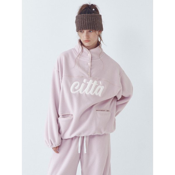 [SET]Signature Logo Half Zip-up Fleece Set-up(4color)