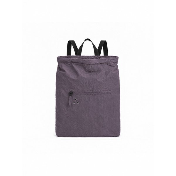 아일렛 크링클 스트링 백팩 Eyelet Crinkle String Backpack Purple