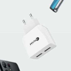 가정용 충전기 ATC-2P 2.1A USB 2포트/핸드폰/휴대폰/스마트폰/듀얼/고속/동시/모바일/휴대용/사무실