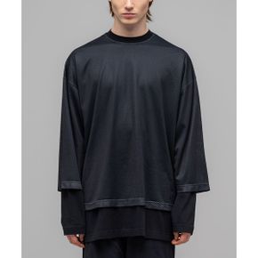 (M) 게임 레이어드 매쉬 롱 슬리브 워시드 블랙 GAME LAYERED MESH LONGSLEEVE WASHED BLAC