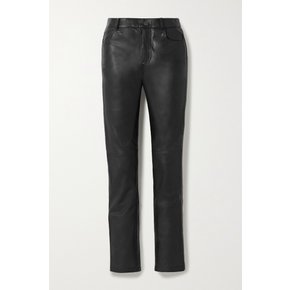 + Net Sustain Phoenix Leather Straight-leg Pants 블랙