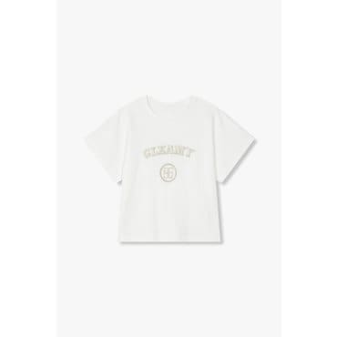 GCUT [25S/S] 자수 로고 숏 슬리브 티셔츠(7255240115)