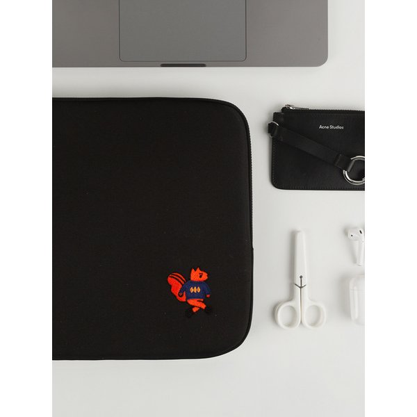 자수 포켓 파우치_Squirrel 3종 (아이패드 11/노트북 13/14/15인치)