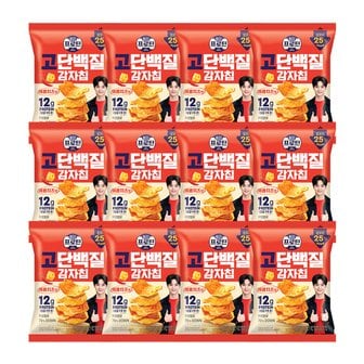 롯데제과 이지프로틴 고단백질 감자칩 매콤치즈맛 50g x12개