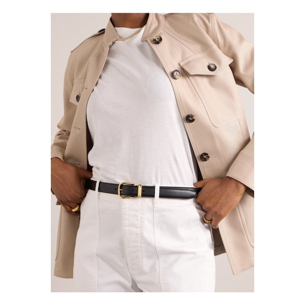 닐리 로탄 루이스 가죽 벨트 블랙 1647597338466716