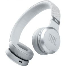 독일 JBL 헤드셋 Live 460NC Wireless On-Ear Bluetooth Headphones in White - With Noise Canc