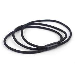 헤어끈 1P 검정 3줄 머리끈 머리고무줄