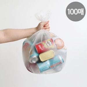 네이쳐리빙 재활용 쓰레기 분리수거 배접 비닐봉투100매(20L)